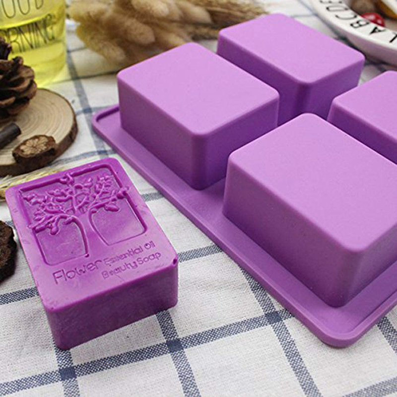 Soap Making Book - مستطيل شجرة الحياة سيليكون قالب الصابون