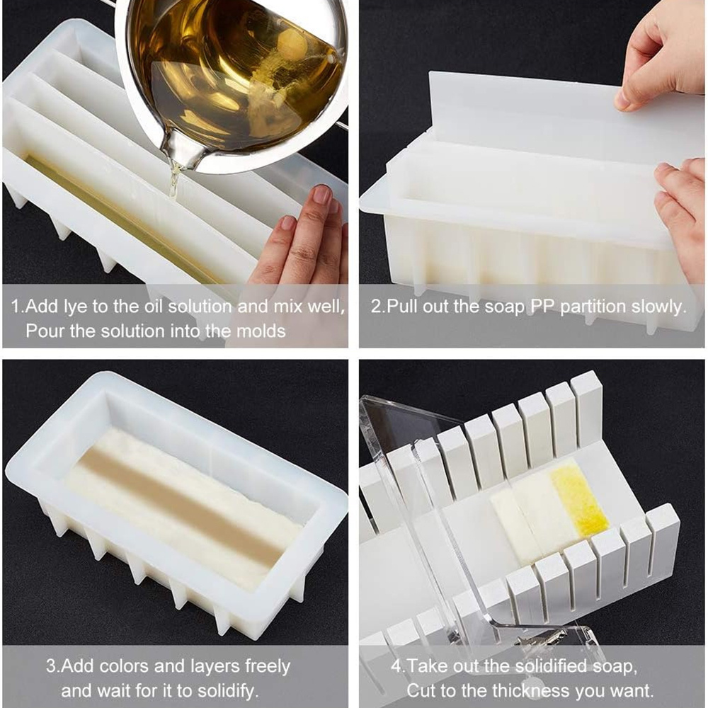 قالب صابون سيليكون 42 أونصة مع - مراجعة Soap Making Book وسعره