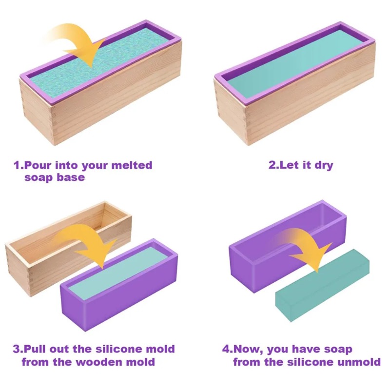 قالب صابون سيليكون مرن بتصميم  - مراجعة Soap Making Recipes وسعره