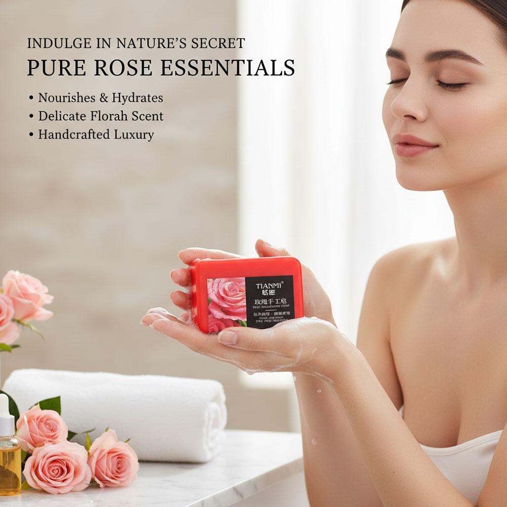 صابون زيت الورد العطري المرطب  - مراجعة Essential Oil Soap وسعره